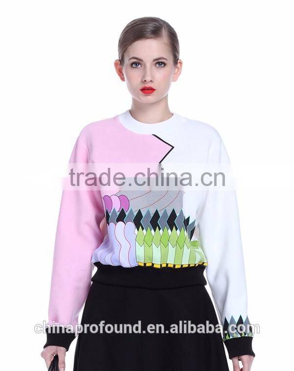 Fashion Printing Design Women Sublimation Sweatshirt