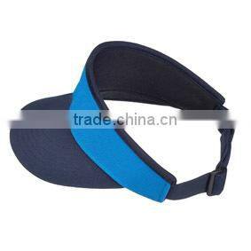 Custom high crown Golf style visors black cap