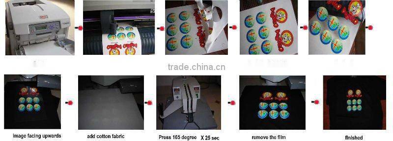 High quality competitive price dark and light colorT-shirt iron on large format printing roll eco solvent heat transfer paper