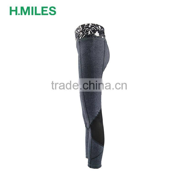Wholesale Custom Sexy Polyester Spandex high waist fitness women leggings