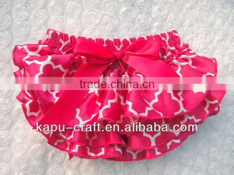 wholesale children stain underwear ruffle panties baby panties bloomer Rand baby clothes with bow