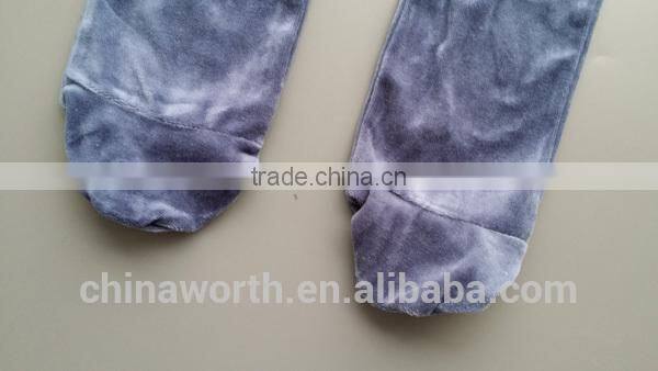 top selling velvet fabric printed baby romper with feet