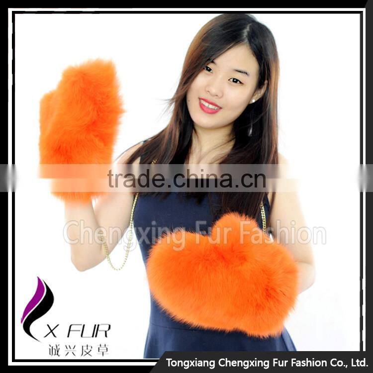 CX-A-67E China Wholesale Winter Fox Gloves Fur Gloves