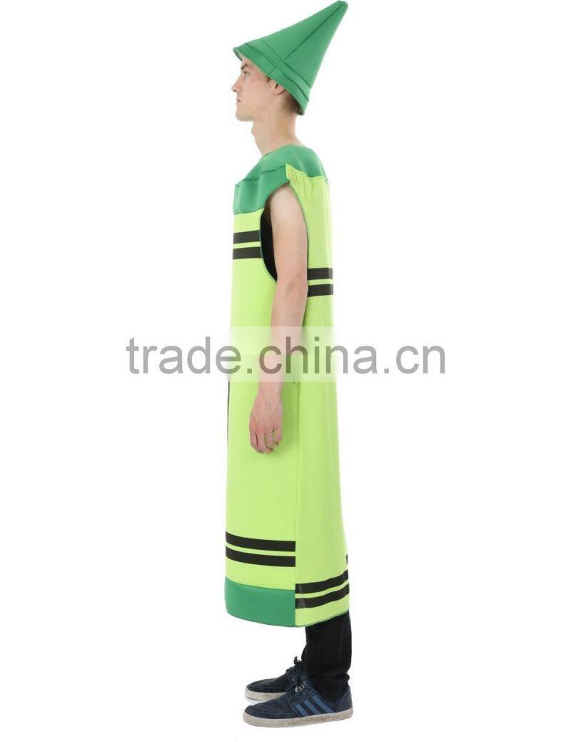 Adult Men's Green Crayon Costume