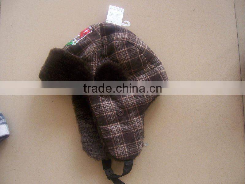 best sell soft and warm winter earflap girls fur hats