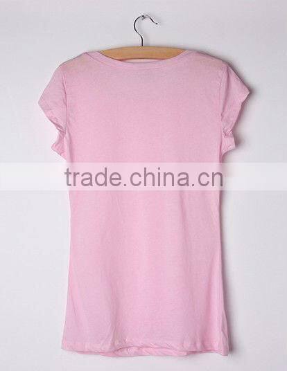 Long Body length cotton plain T-shirt for women