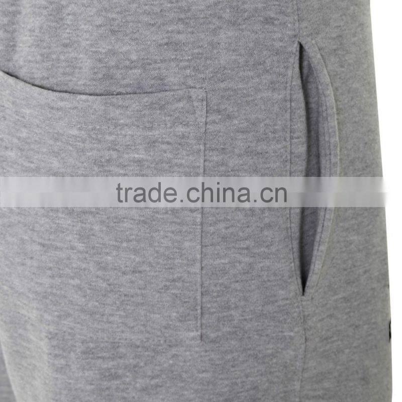 mens workout 100% cotton blank fitness shorts