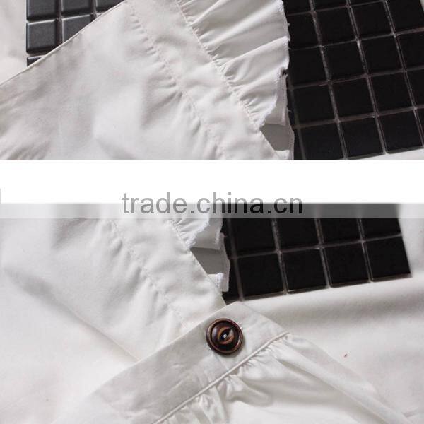 White Color Plain Baby Clothes European Summer Ruffle Baby Clothes Romper