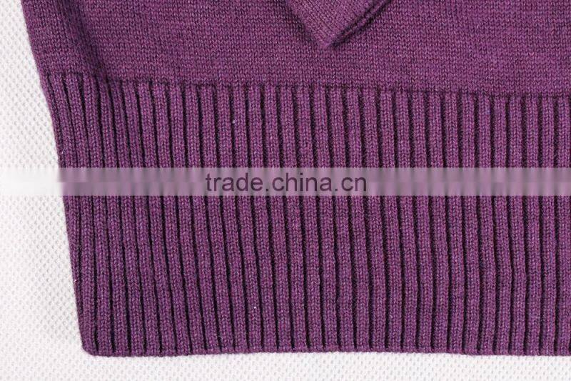Purple Warm Mens Turtleneck Sweater