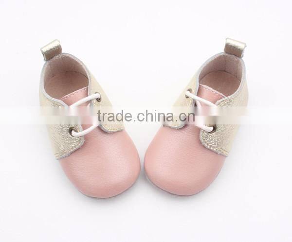 2017 New fancy leather for girls baby shoes genuine leather with boys and girls