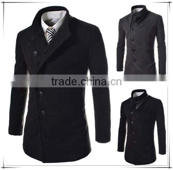 2016 winter new design military wool trench coat