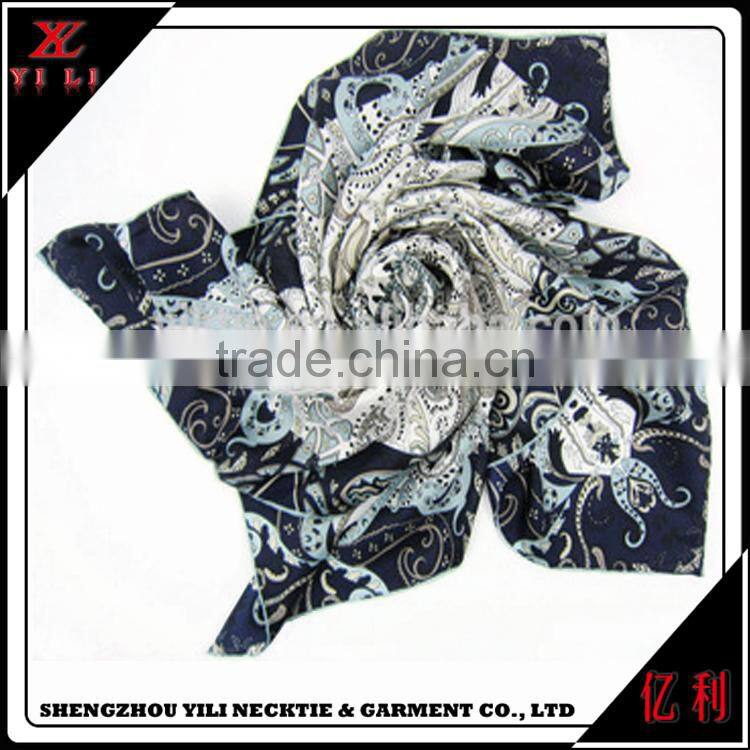 Beautiful soft colorful women cheap hangzhou silk scarf