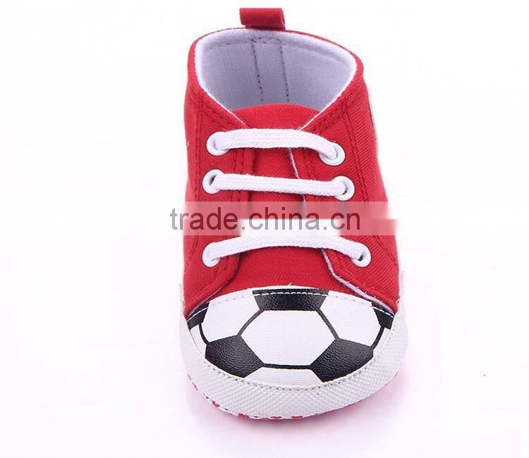 Pure colour series baby canvas world cup soccer shoes