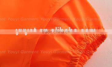 orange 100% waterproof raincoat with hood