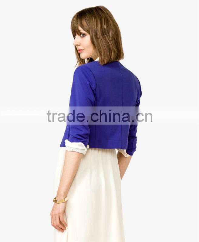 Ladies' Cropped Open Blazer
