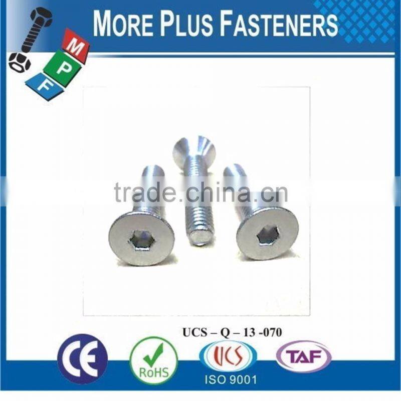 Made in Taiwan Hex Socket Countersunk Head Machine Screw Mushroom Head Ribbed Neck Machine Screw Square Head Machine Screw