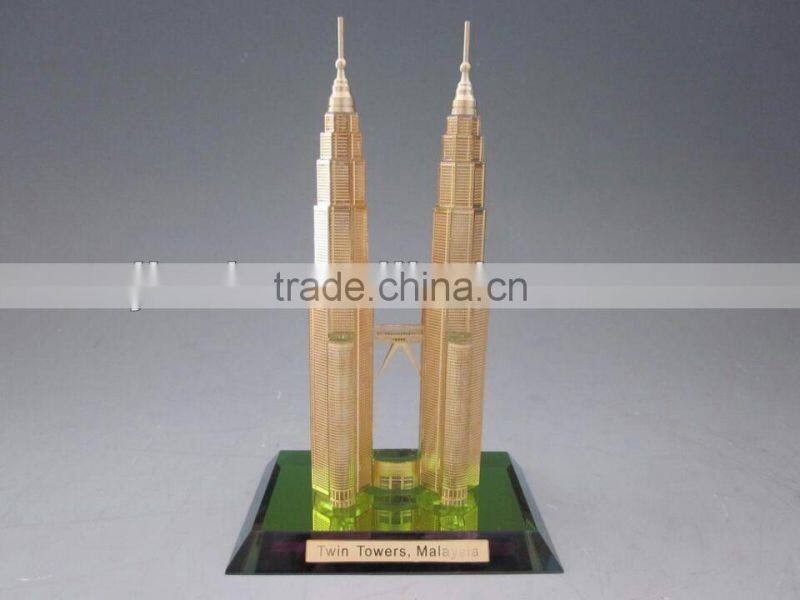 Crystal Makkah clock model for Islamic Souvenir gift