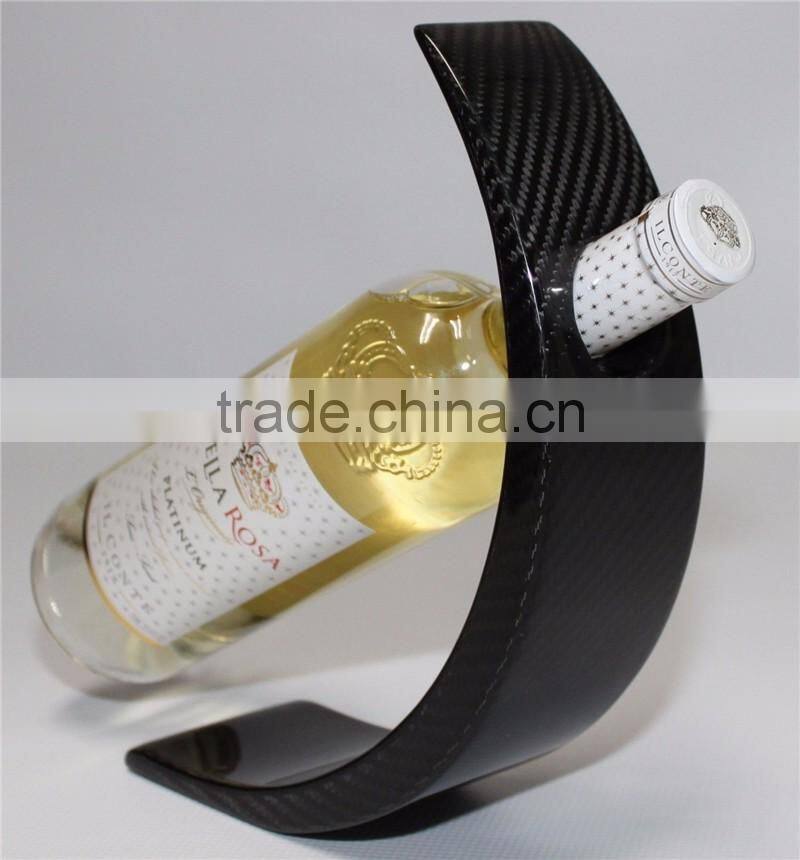 100% Carbon Fiber Wine Holder Glossy Surface Wine Rack