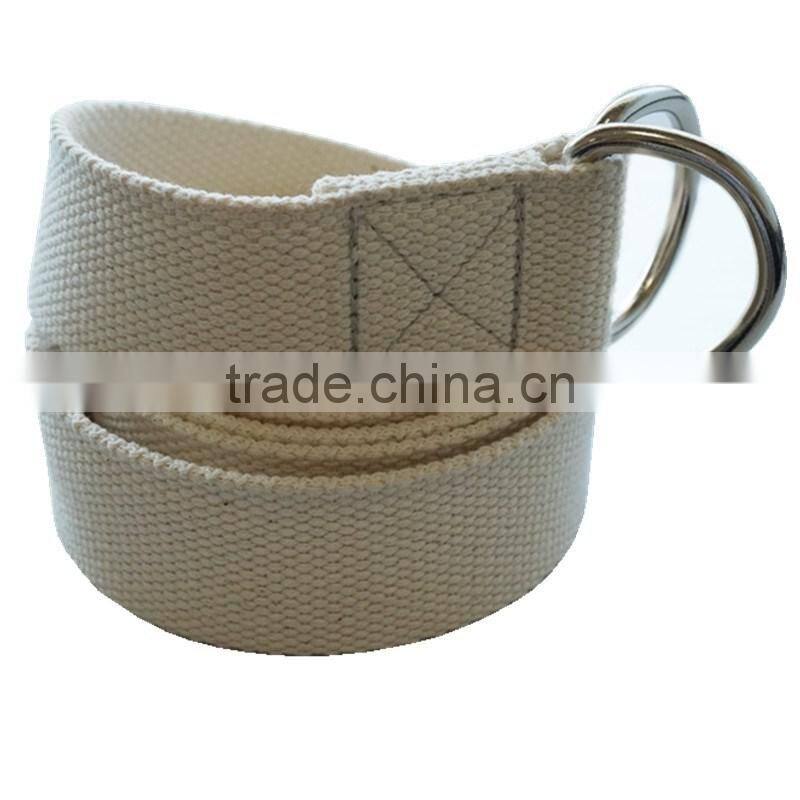 Adjustable cotton yoga strap