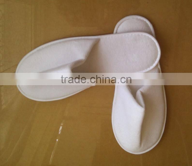 Wholesales Hotel Velour White Slippers High Quality