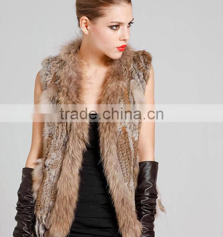SJ005-01 Factory Direct Selling Genuine Black Raw Fur Skin For Vest And Coat