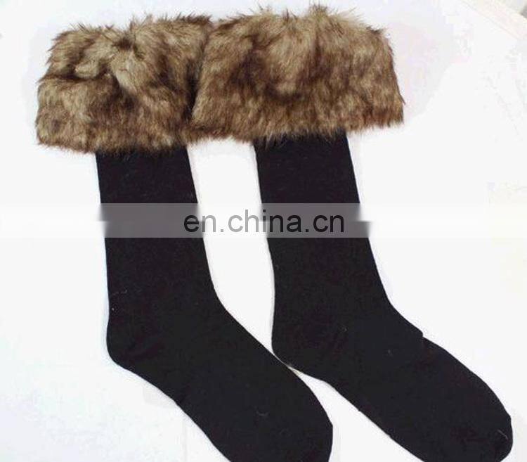 Winter Mid-calf Length Sock Fur Socks