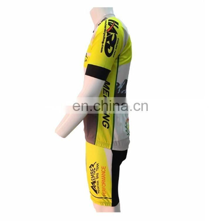 OEM Mountain bike cycling wear top quality short sleeves team cycling jersey clothing manufacturer
