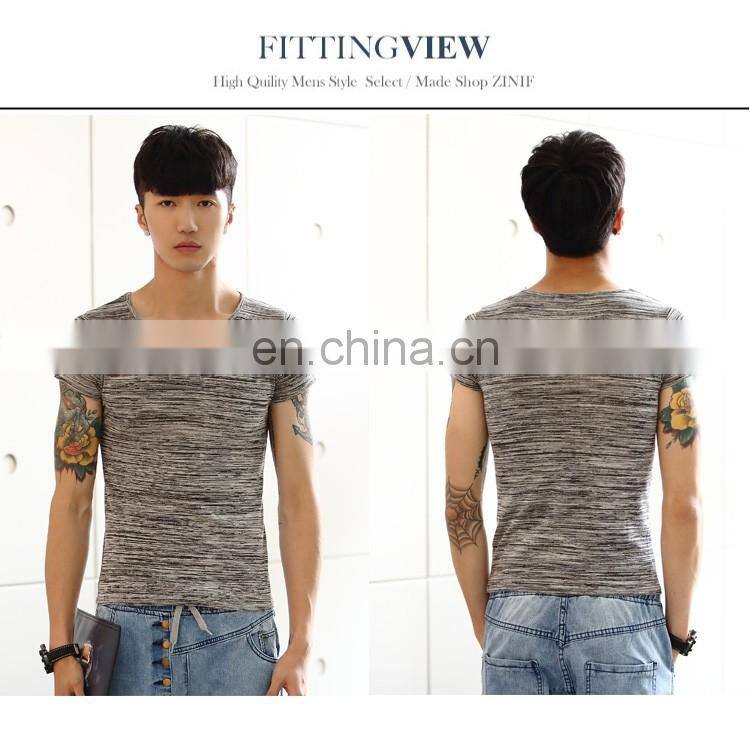 Mens Ombre Printing 100%Cotton Soft T-Shirts