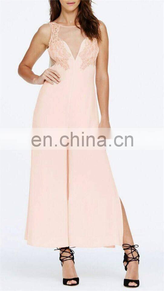 2016 New Arrived high-end embroidered lace Series jumpsuit