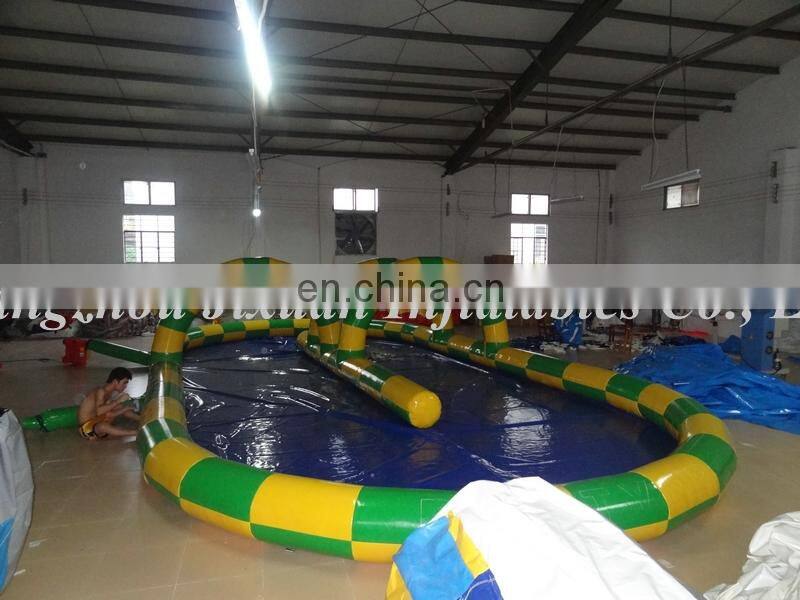 zorb ball air track/inflatable air tumble track/car racing inflatable air track for sale