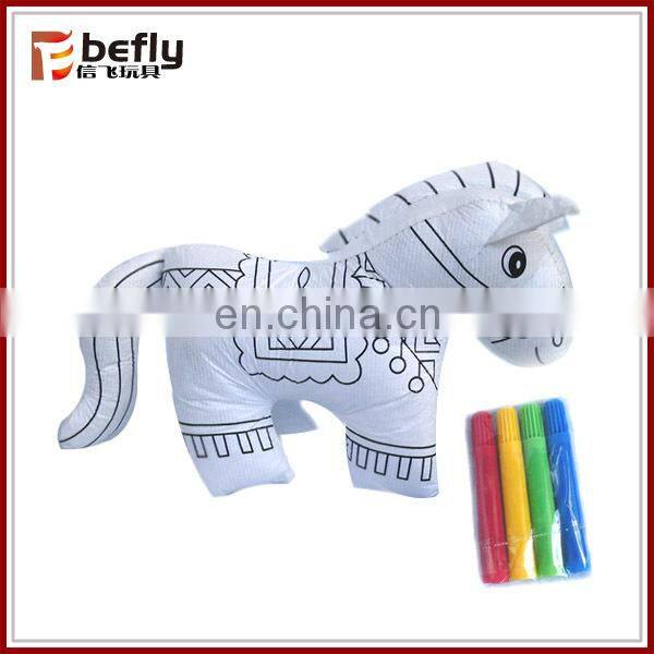 Bear with pillow 3d coloring toy handmade educational toys wholesale