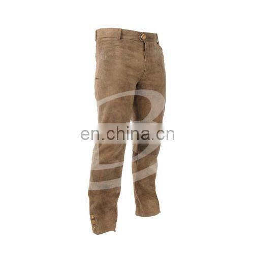 Genuine Suede german traditional full length leather Pant (Munich Garments)