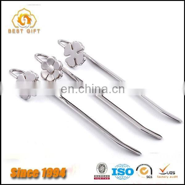 Shiny Etching Silver Handmade Bookmark With Gift Box