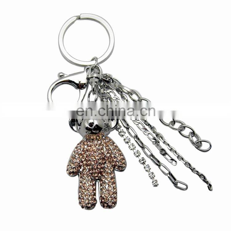 Newest customized High-grade rhinestone crystal ball keychain