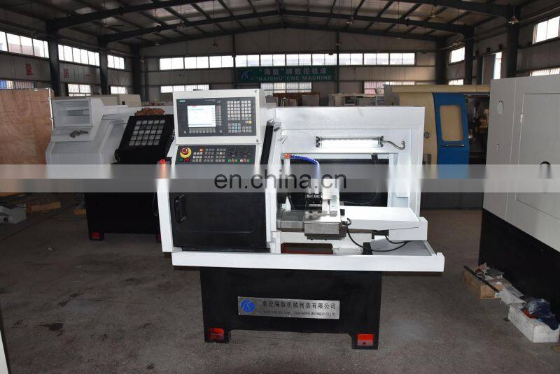CK0640A mini cnc Lathe machine with drilling function and puller