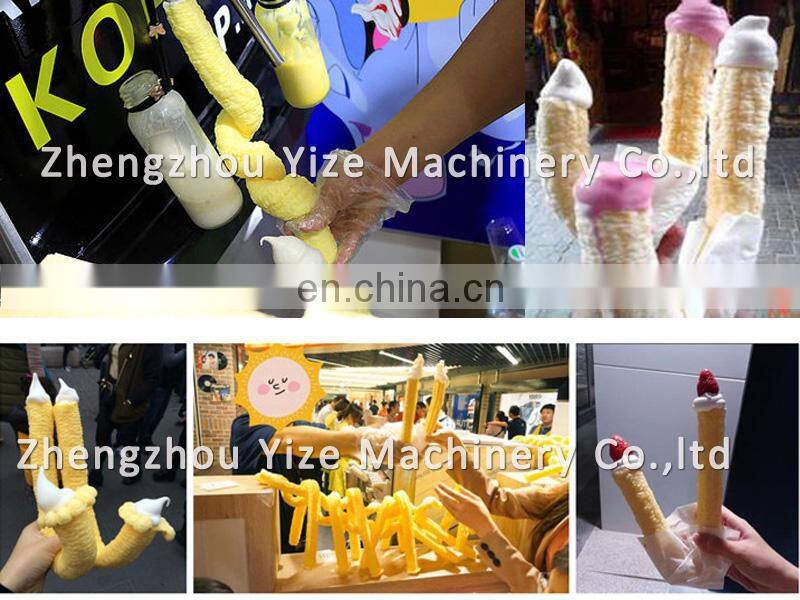 Widely Used Popular Ice Cream Snack Corn Puffed Stick Extruder Machine