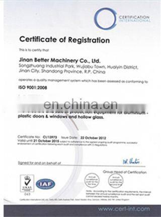 UPVC window machine for auto 4 point welding