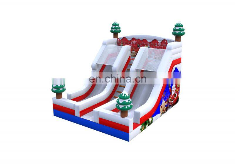 2020 outdoor all in one kids 5K Santa party inflatable obstacle course for events