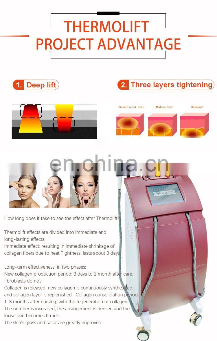 user manual thermolift face lift machine for wrinkle remover rf skin tightening machine