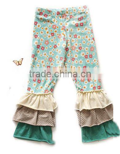 2014 Hot Sale! Cheap Baby Girl's Cotton Pants For Kids Ruffle Pants Girls Ruffle Leggings childrens boutique clothing