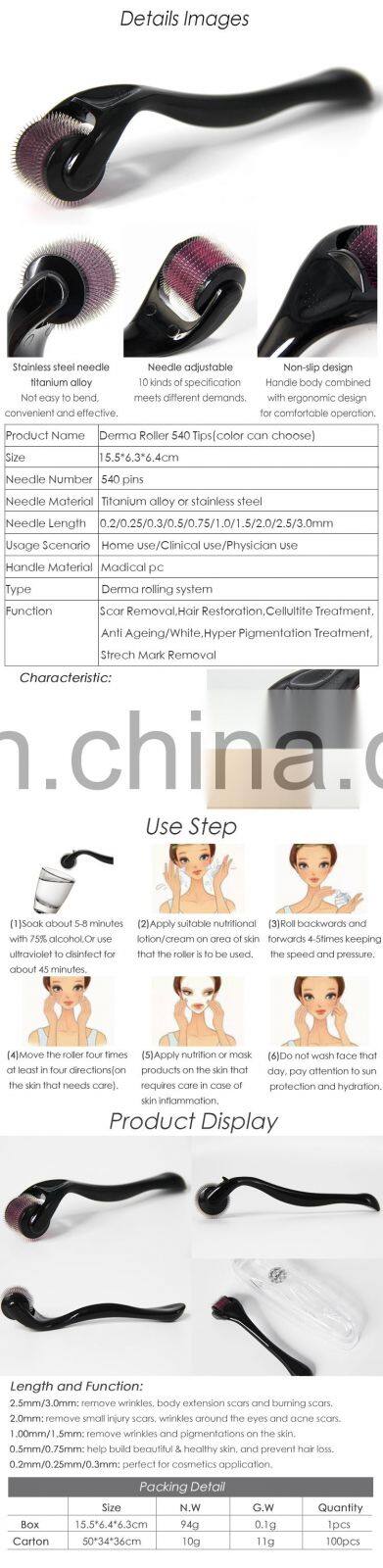 Factory Manufacturer Scar Removal 3 In 1 Derma Roller With Wholesale Price
