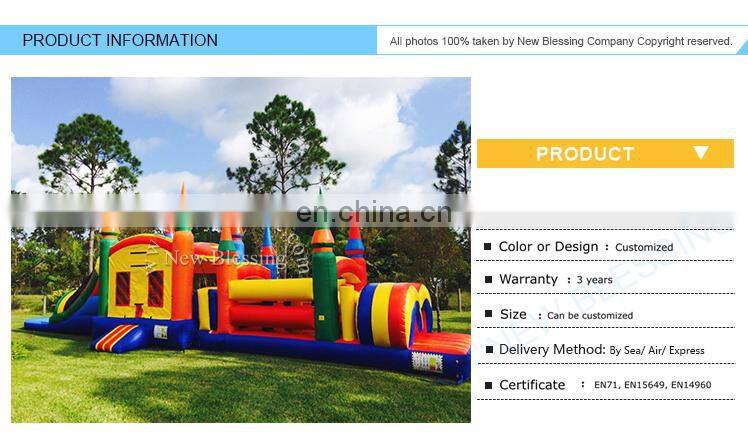 Inflatable Obstacle Course Challenge, Red Inflatable Climb Obstacle Game for kids