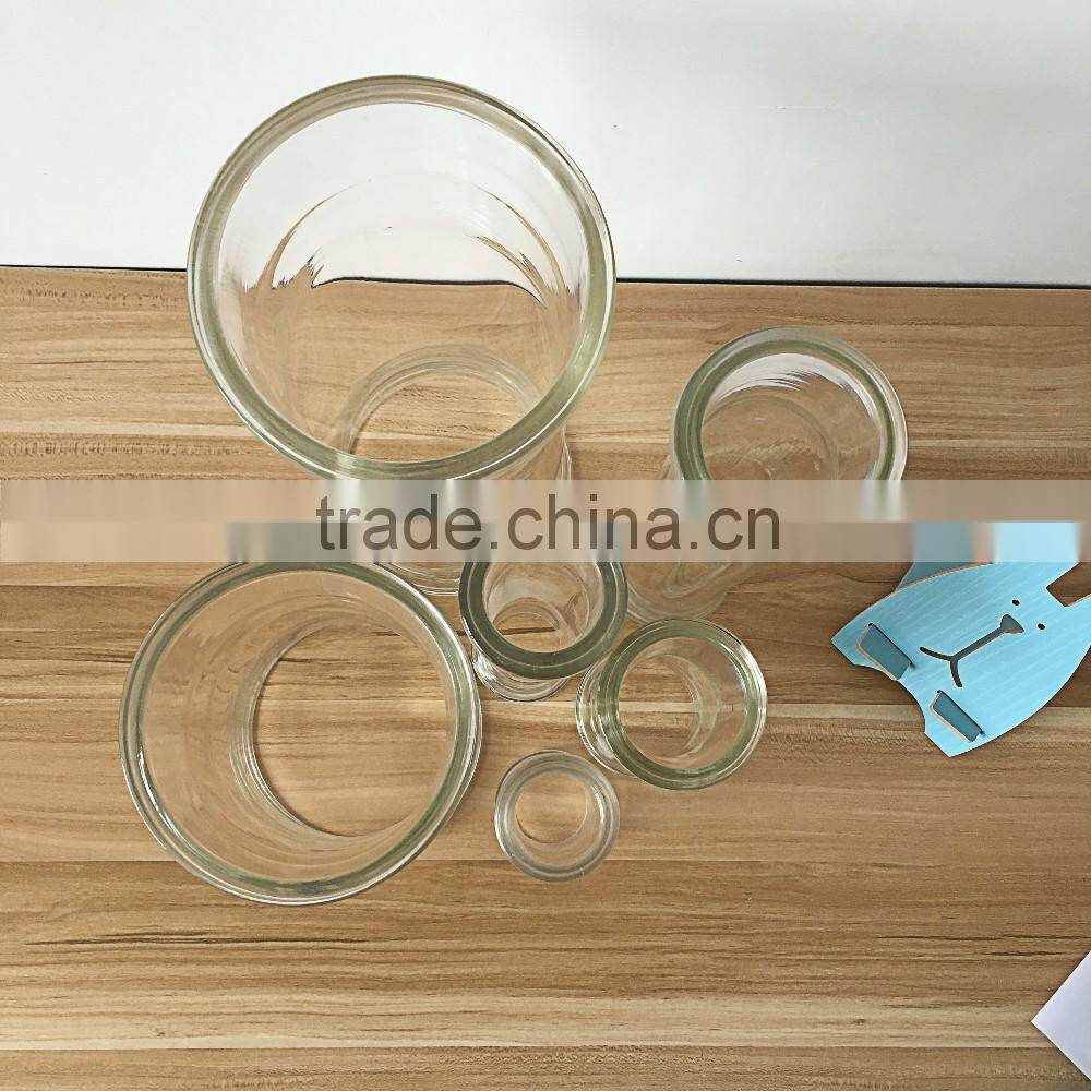 borosilicate 3.3 glass pyrex glass pipe sections good resistance to alkalis and acids