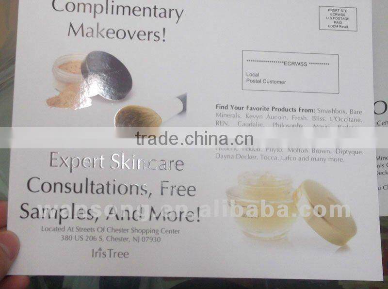wholesale cheap custom full color flyer, design die-cut flyer printing