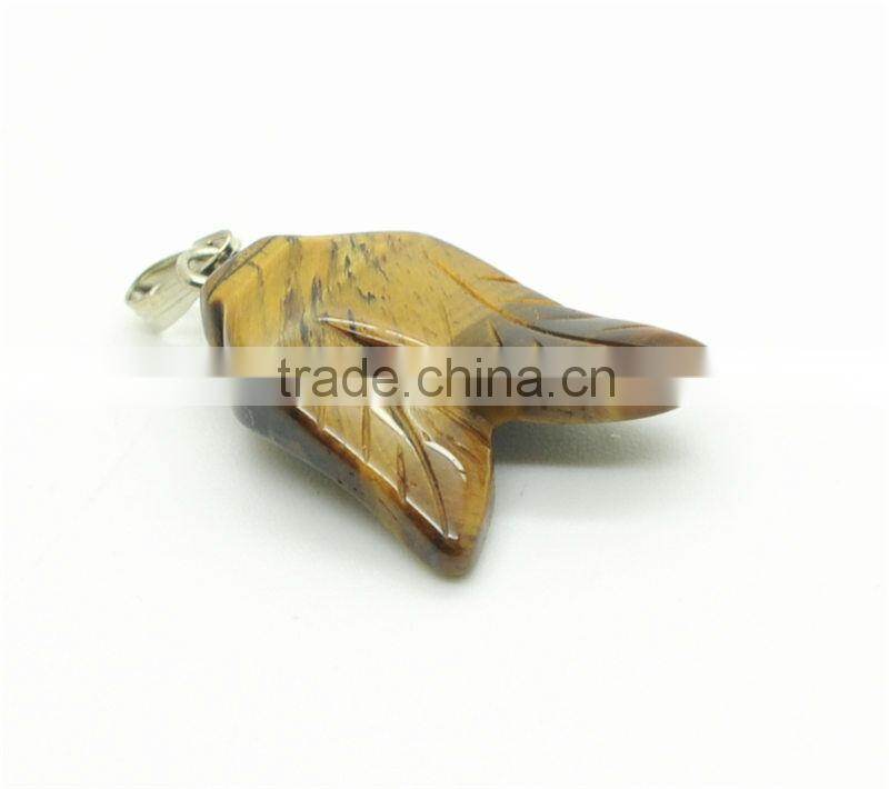 6 Side Cone Shape green aventurine Pendant semi precious stone pendant