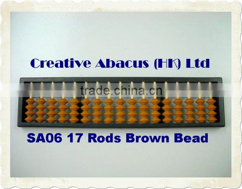 17 Rods Plastic Frame special design demonstration abacus soroban
