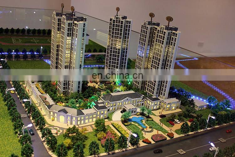 Guangzhou model making, luxury residential house modeling in architecture