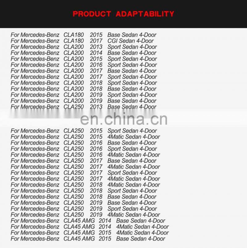 Carbon Fiber Rear Trunk Spoiler for Mercedes Benz CLA180 CLA200 CLA250 CLA45 C117 AMG 2015-2019