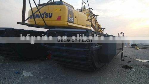 Brand new amphibious excavator with side pontoons GET210 applicable in max 5m water dredging excavator