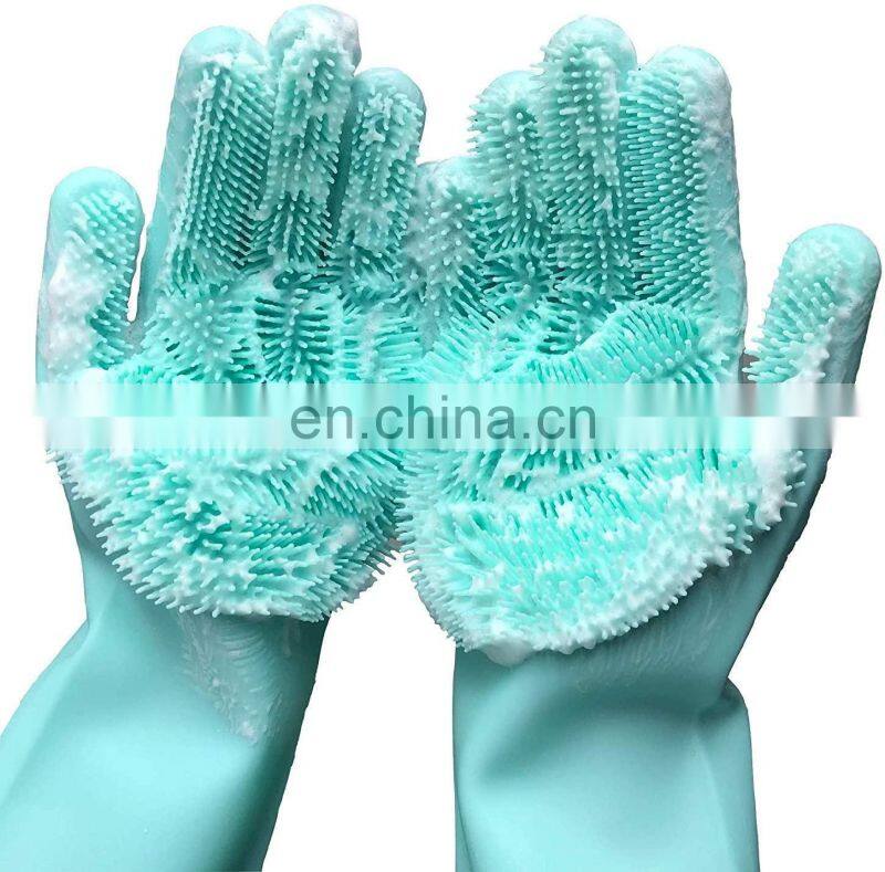 Silicone Gloves for Dish Washing Waterproof Silicone Kitchen BBQ Gloves Silicone Washingdish Gloves